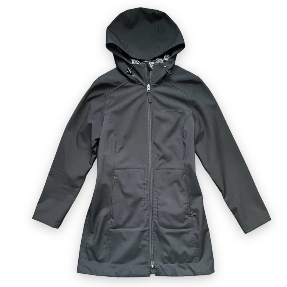 Free Country Black Faux- Fur Lined All Weather Jacket with Hood | EUC Size S